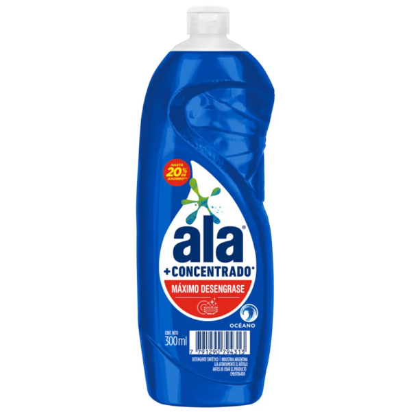 Ala +Concentrado Detergente 300ml Oceano