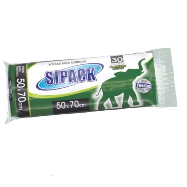 Sipack Bolsas de Consorcio Negras 50X70 30U