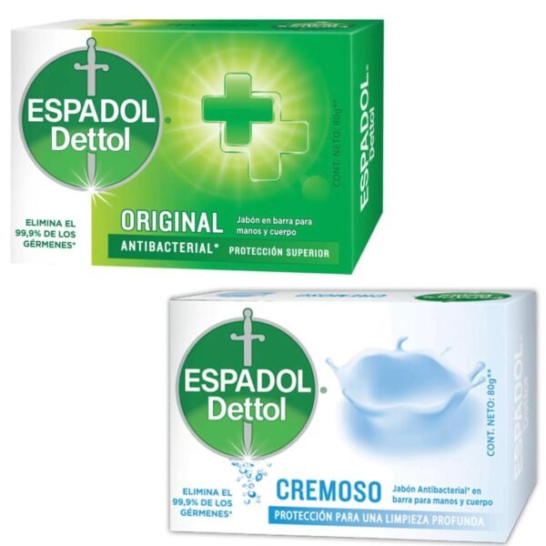 Espadol Dettol Jabón en Barra 80g