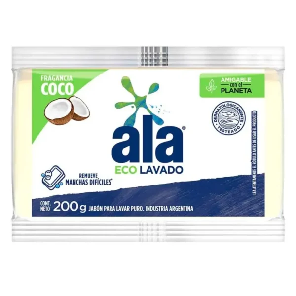 Ala Eco Lavado Jabón Blanco Coco 200g