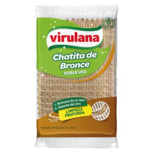 Esponja Chatita de Bronce Doble Uso Virulana