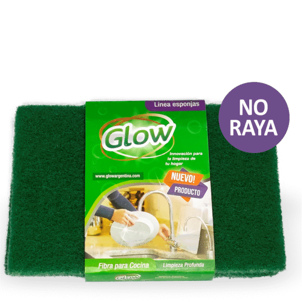Esponja Fibra para Cocina Glow 2U