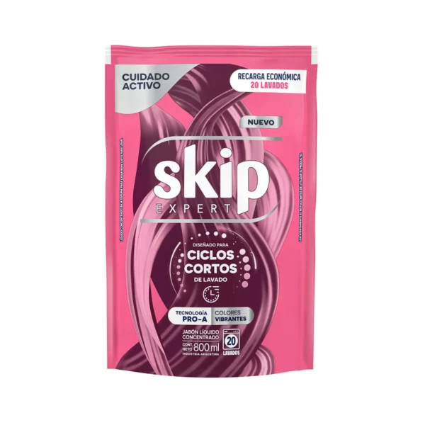 Skip Expert Ciclos Cortos Colores Vibrantes Doy Pack 800ml