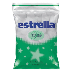 Pompones de Algodón Estrella 50u