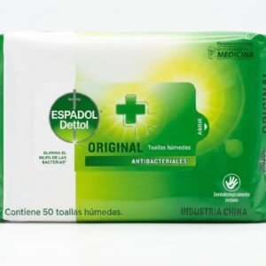 Toallas Humedas Antibacteriales 50u Espadol Dettol