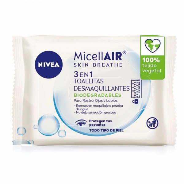 Toallitas Desmaquillantes Micelar 3en1 Nivea 25u