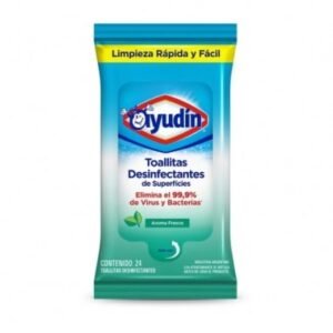 Toallitas Desinfectantes de Superficies Ayudín 24u
