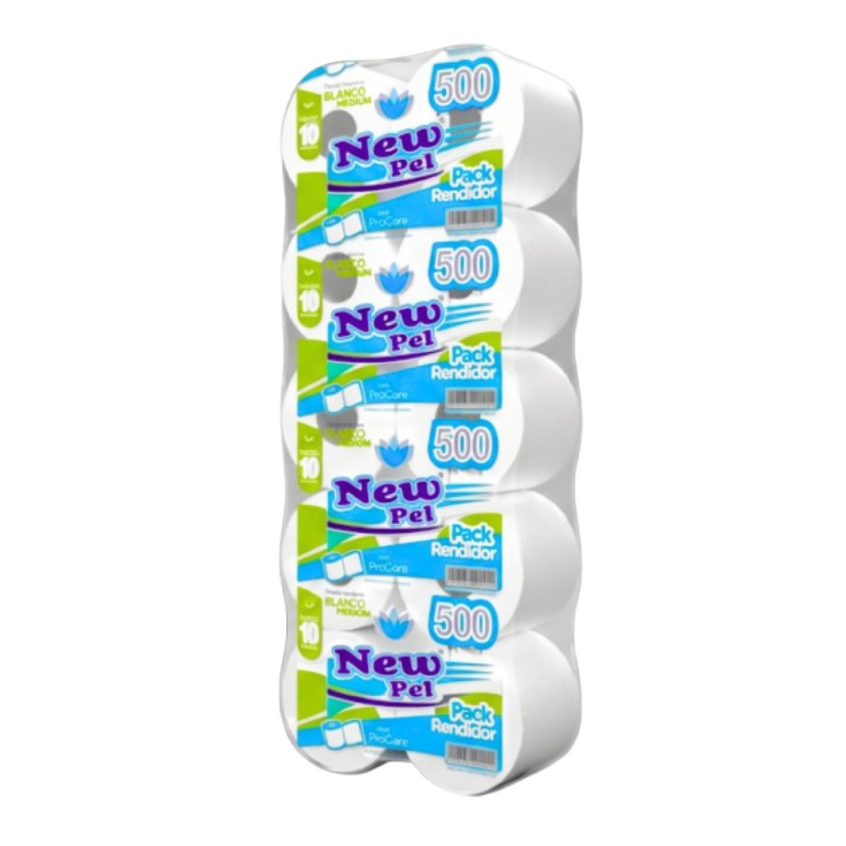 New Pel Papel Higiénico Pack 10U X 50Mts